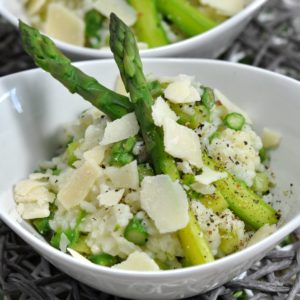 Geräucherte Lammlachse in Kräuterkruste - spargelrisotto2 - 5