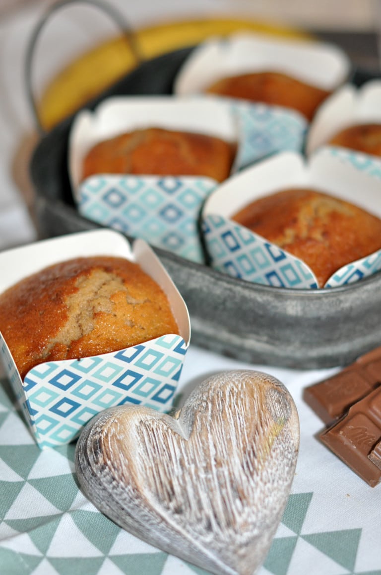 Schoko-Bananen-Muffins so köstlich einfach! - schoko bananen muffins2 - 3