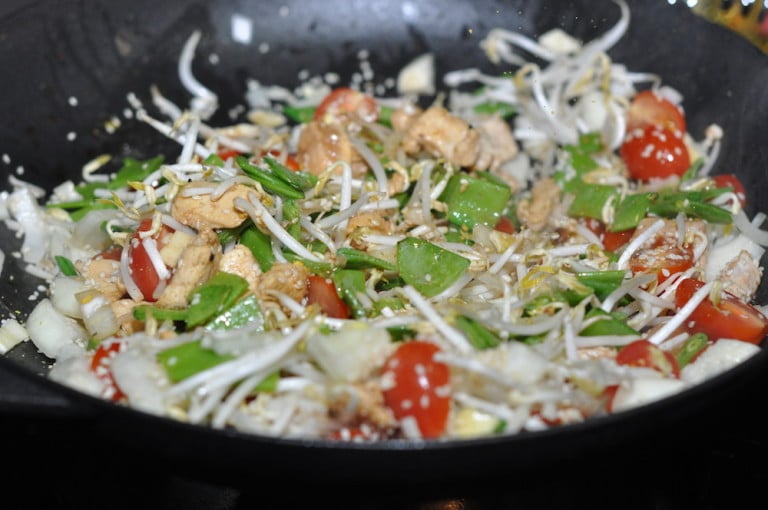 Asiatischer Gemüse Wok mit Hühnerbrust - asiaitischer gemuese wok 04 - 12
