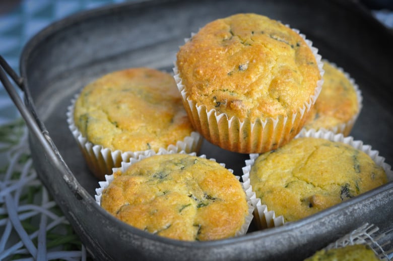 pikante Bärlauch Muffins mit dem Feta Kick