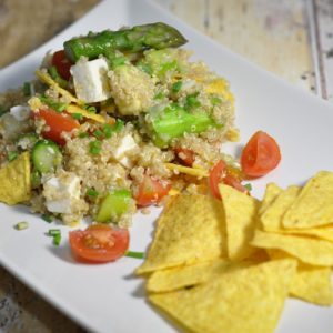 Sommerlicher Wurstsalat mit Spargel - quinoa salat spargel nachos - 12