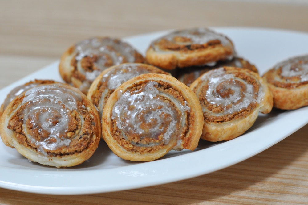 Nussschnecken mit Blätterteig Rezept - aufgetischt.net