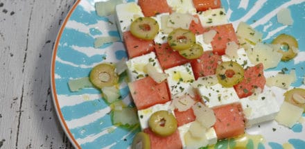 Melonen Feta Sommersalat - melonen feta salat 2 - 2