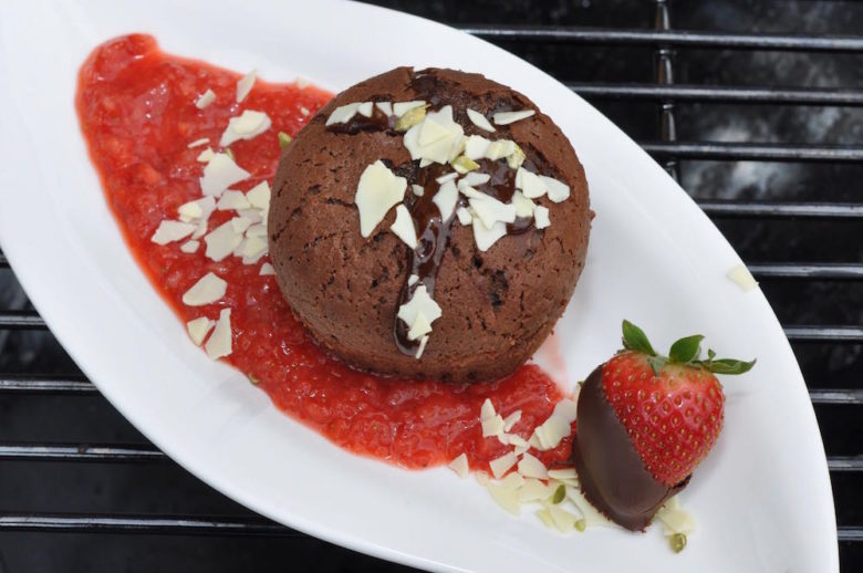 Schokokuchen mit flüssigem Kern auf der Grill & BB Staatsmeisterschaft