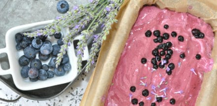 Lavendel Heidelbeer Eis - so herrlich cremig - lavendel heidelbeer eis - 2