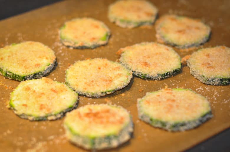 Gebackene Zucchini aus dem Backrohr - fettfrei