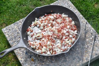 baked beans in der Pfanne