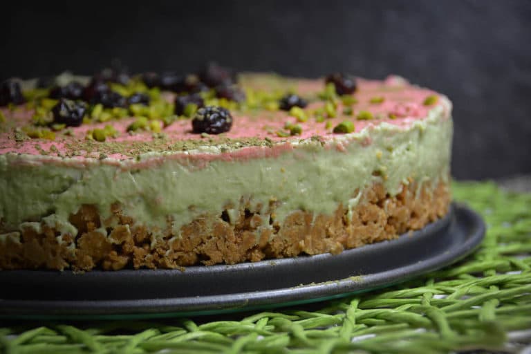 No bake Cheesecake mit Matcha