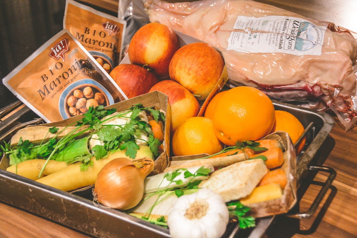 Gefüllte Weihnachtsgans vom Gasgrill - Rezept - Aufgetischt.net