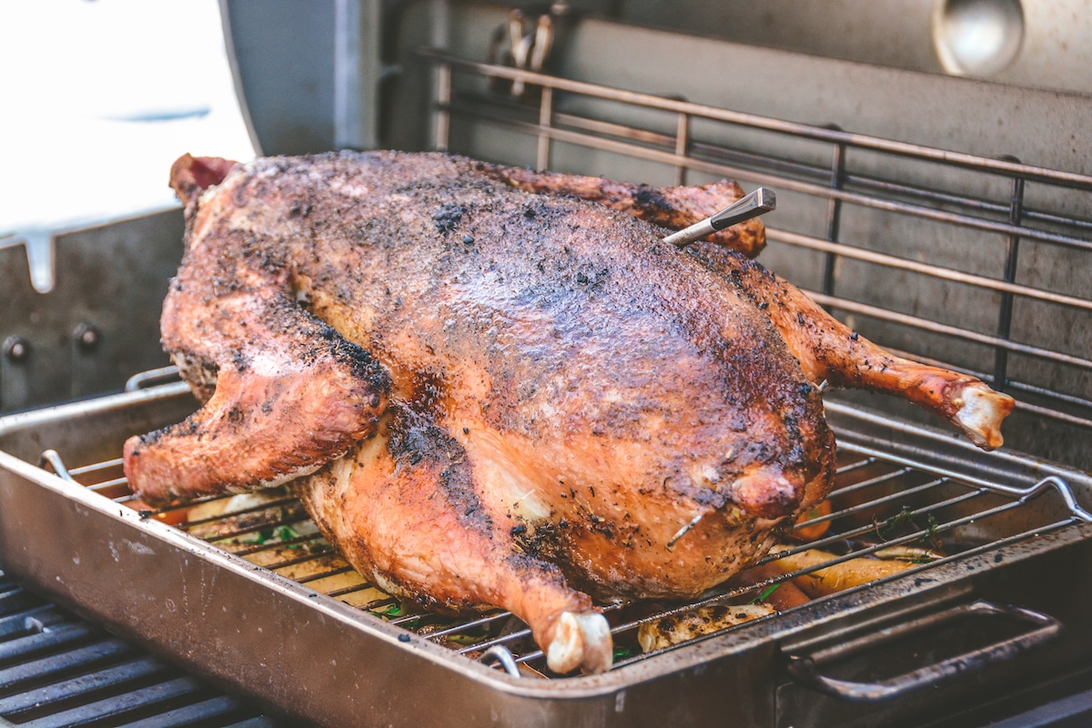 Gefüllte Weihnachtsgans vom Gasgrill - Rezept - Aufgetischt.net