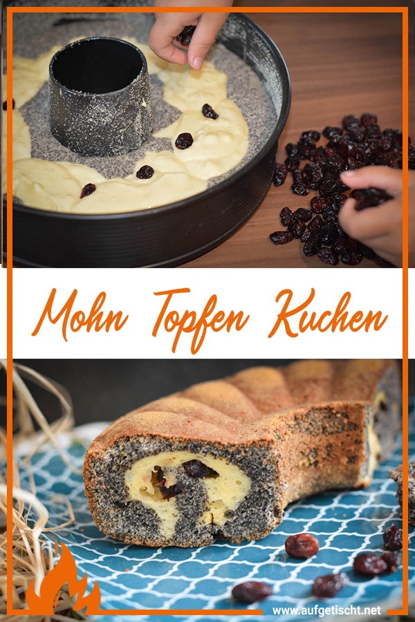 Mohn-Topfen Kuchen mit fruchtiger Füllung - mohn topfen kuchen - 17