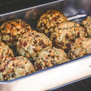 Saftige Martinigans aus dem Grill - tiroler knödel vom smoker 011 - 14