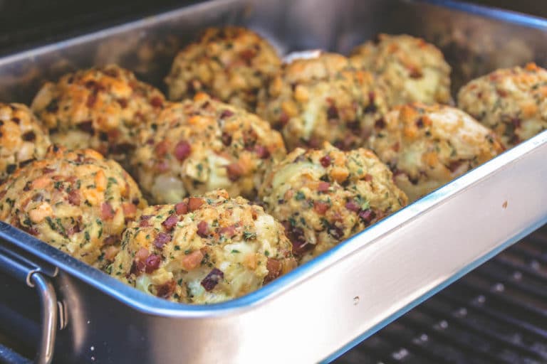 Geräucherte Tiroler Speckknödel aus dem Smoker