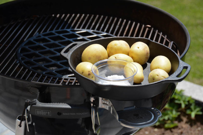 Kartoffeln mit Salzkruste vom Grill - "Papas arrugadas" - salzkartoffeln 005 - 2