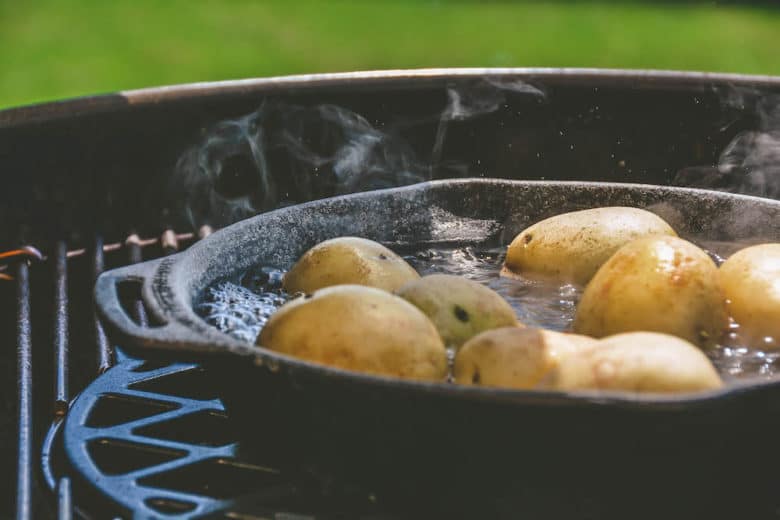 Kartoffeln mit Salzkruste vom Grill - "Papas arrugadas" - salzkartoffeln 010 - 7