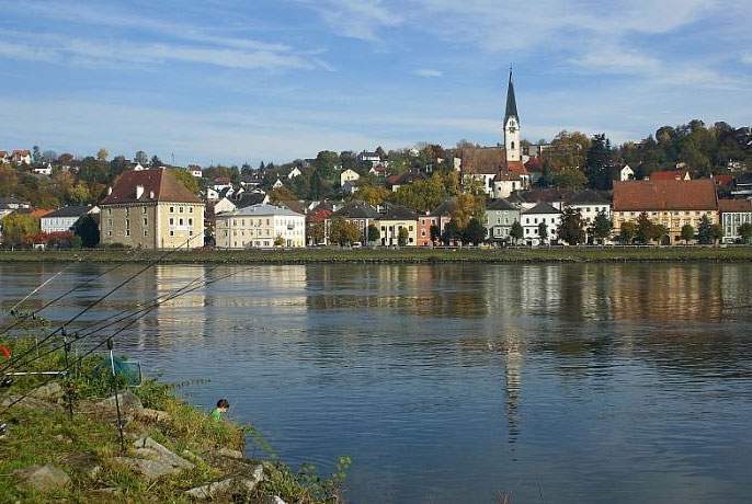 Angeln am Donau Wiesinger Wasser Enns