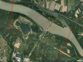 Donau Abwinden Asten Mitterwasser - luftbild donau abwinden asten11 - 19