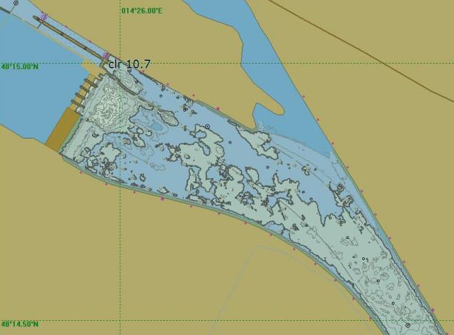 Tiefenkarte Donau Abwinden Asten und Mitterwasser