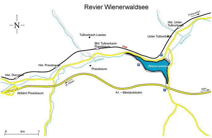 Lage Wienerwaldsee