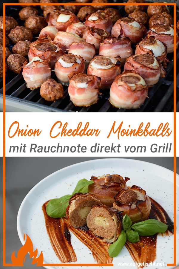 Onion Cheddar Moinkballs auf Pinterest