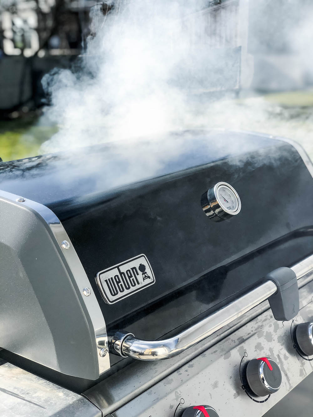 Räuchern mit einer Räucherbox im Weber Genesis II Gasgrill 