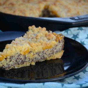 Mohn Pudding Crumble vom Grill