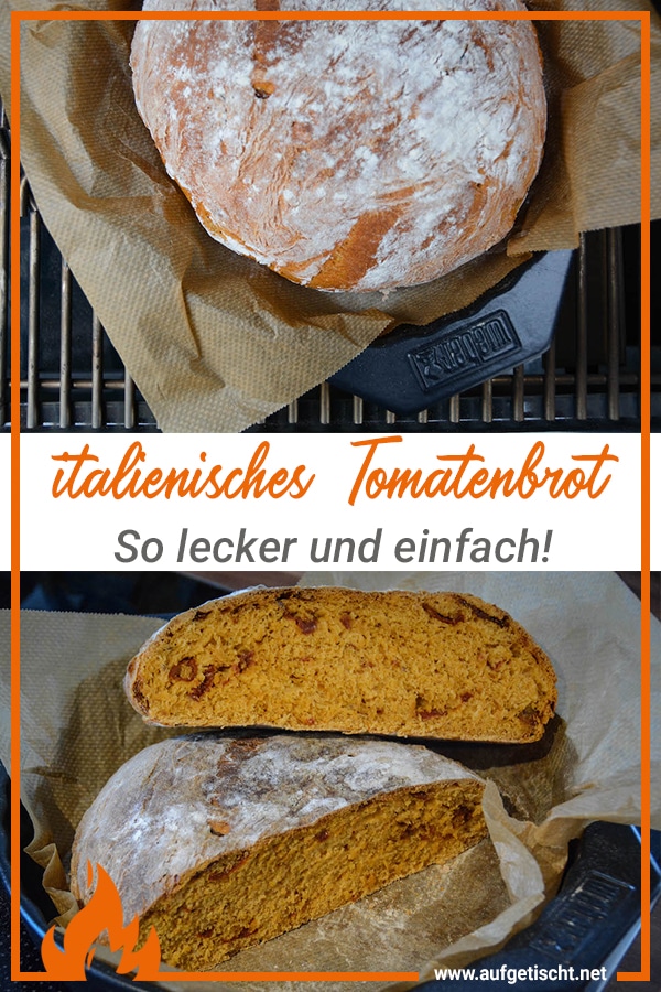 Rezept: talienisches Tomatenbrot vom Grill auf Pinterest pinnen