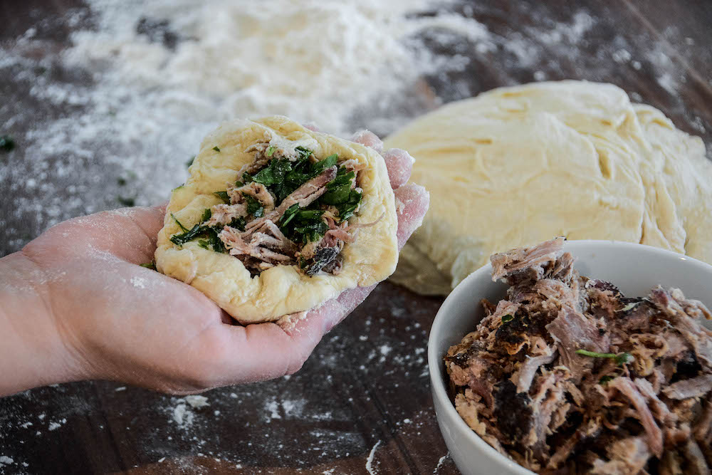 Pikante Buchteln mit Pulled Pork - Aufgetischt.net