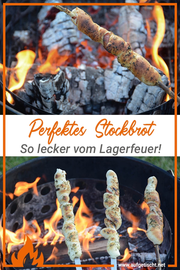 Stockbrot vom Lagerfeuer Rezept auf Pinterest pinnen