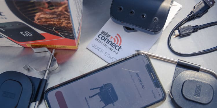 Eines der aktuellsten Grillthermometer - das Weber Connect Grilling Hub