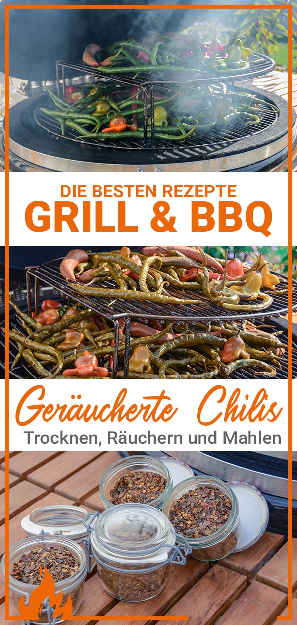 Geräucherte Chilis aus dem Smoker