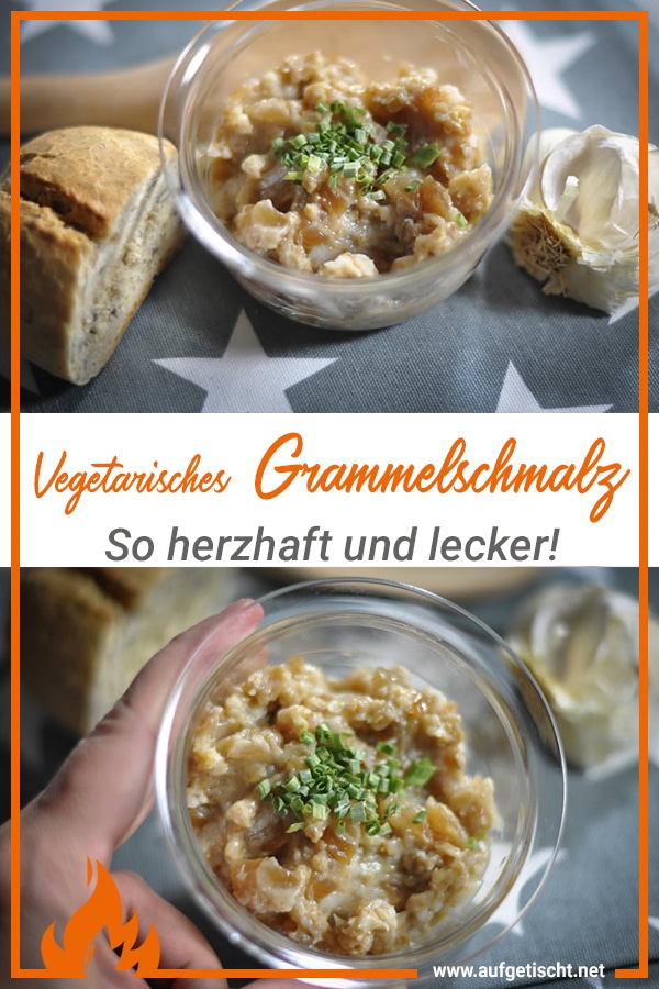 Vegetarisches Grammelschmalz selbstgemacht - ein herzhafter Aufstrich