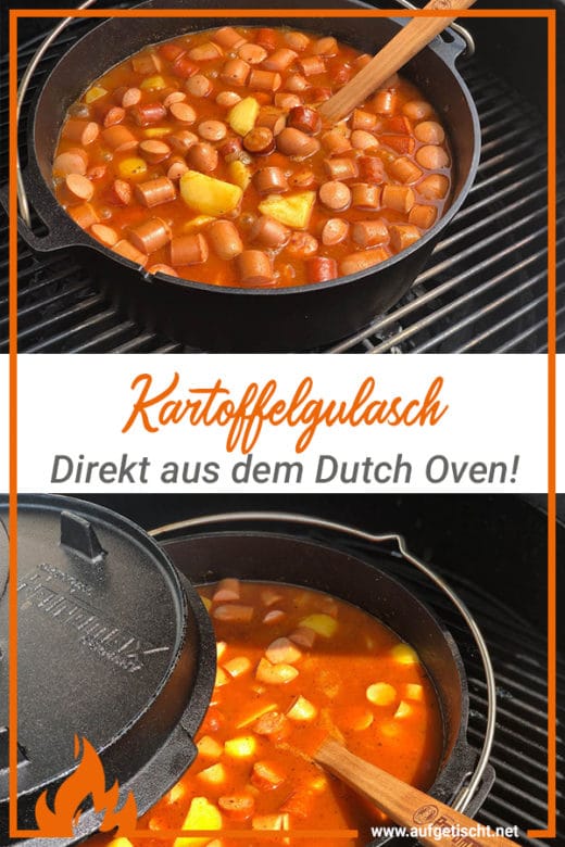 Kartoffelgulasch aus dem Dutch Oven