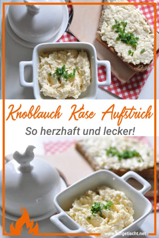 Rezept: Klassischer Knoblauch Käse Aufstrich - aufgetischt.net