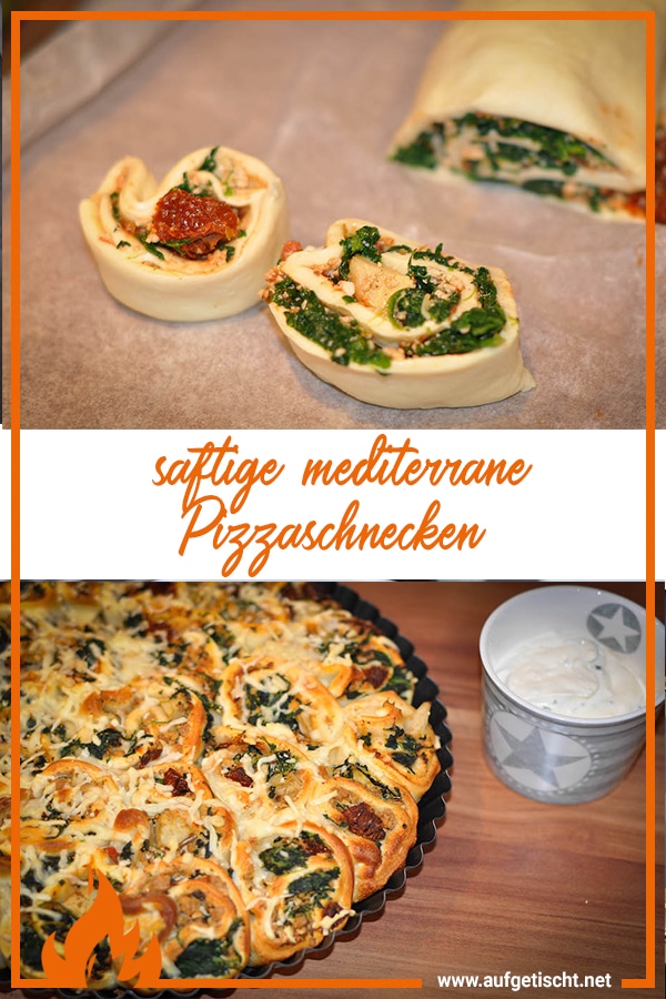 mediterrane Pizzaschnecken , Schnecken auf Pinterest pinnen 