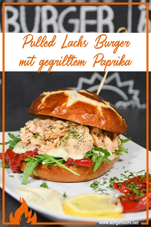 Pulled Lachs Burger auf Pinterest pinnen