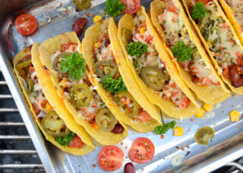 Tacos mit Chili con Carne vom Grill