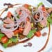 Cuscino von der Feuerplatte auf Avocadocreme - cuscino avocadocreme brot 08 - 36 Cuscino vom Ötscherblick-Schwein auf der Feuerplatte zubereitet