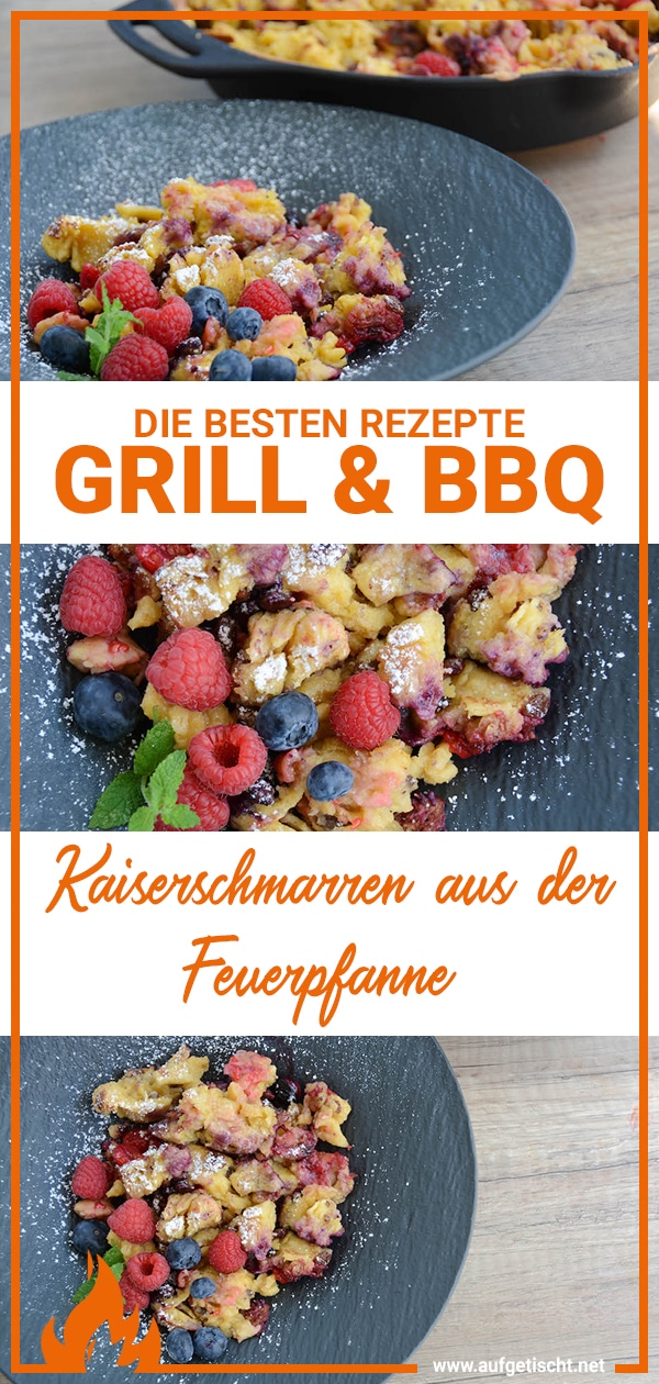 Kaiserschmarren mit frischen Beeren aus der Feuerpfanne auf Pinterest pinnen