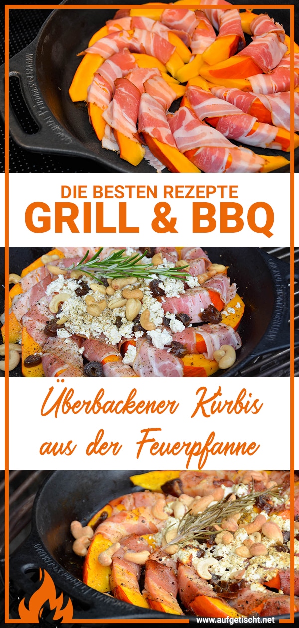 Das Rezept "Überbackener Kürbis aus der Feuerpfanne" auf Pinterest pinnen