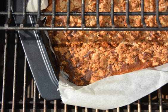 Bananen- Kürbiskuchen am Grill gebacken