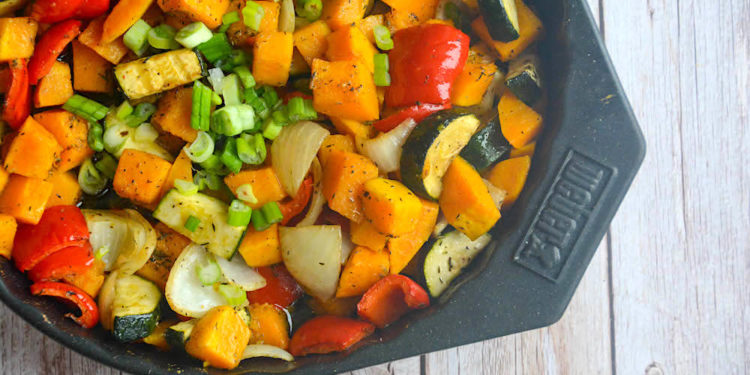 Kürbis Gemüsepfanne vom Grill