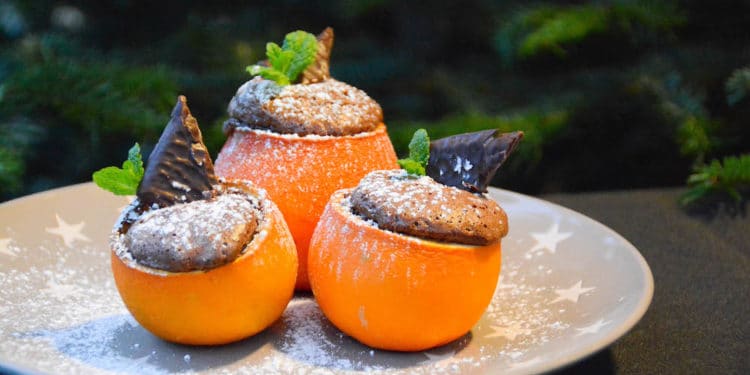 Saftiger Schokokuchen aus der Orangenschale - schokokuchen orangenschale 03 - 1 Schokokuchen in der Orangenschale