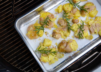 Smashed Potatoes - Knusprige Stampfkartoffeln vom Grill