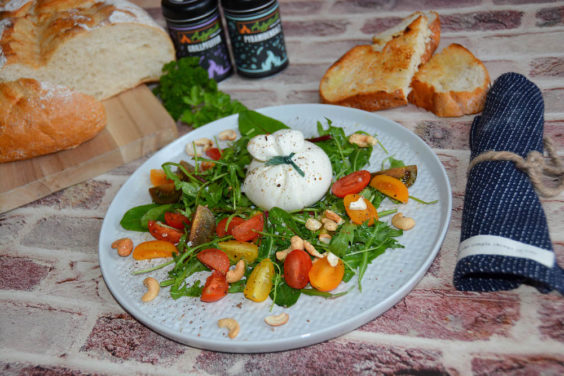 Burrata mit Tomatensalat als Vorspeise