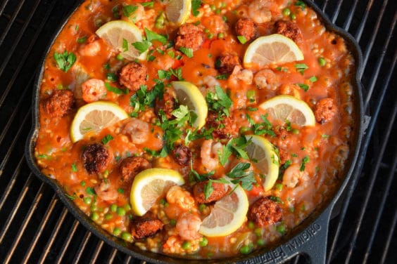 Spanische Paella Rezept aus dem Dutch Oven