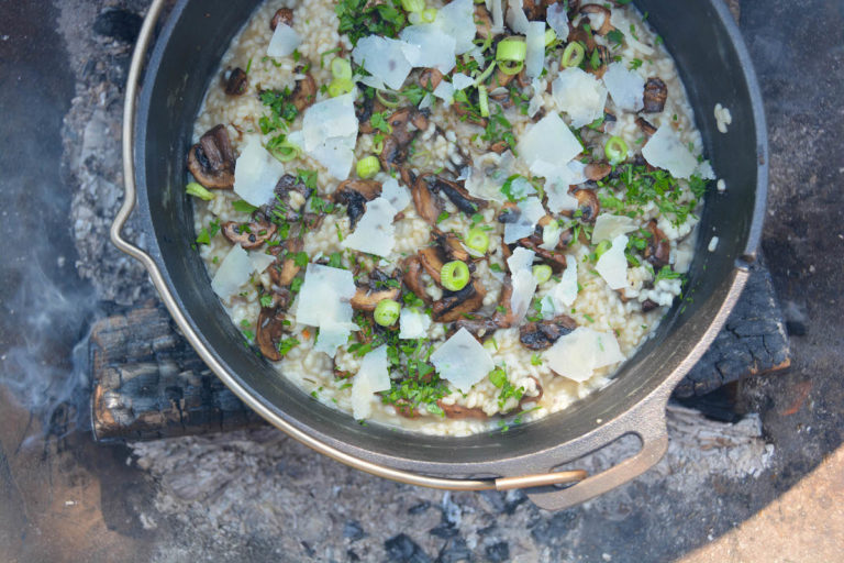 Pilzrisotto aus dem Dutch Oven