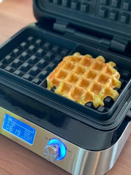 Kartoffelwaffeln in der Zubereitung