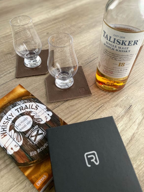 Rohleder Whisky Glasuntersetzer -
Reiseplanung Schottland Whisky Destillerien 