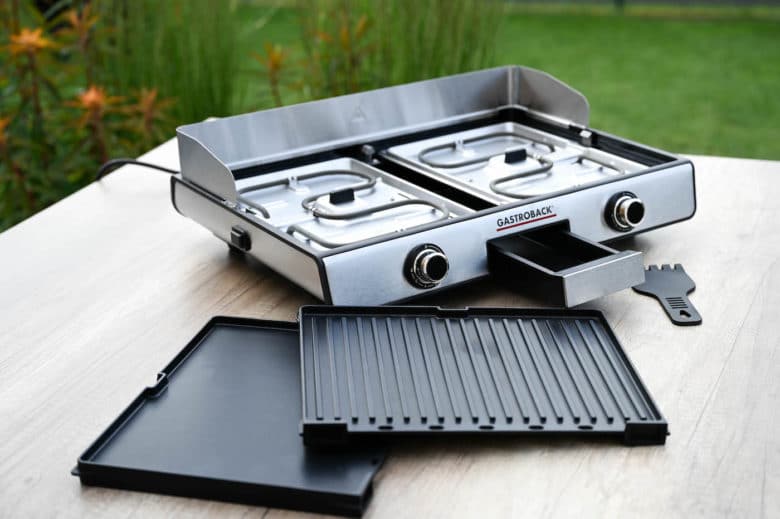 Der Gastroback Design Tischgrill Plancha & BBQ - Lieferumfang